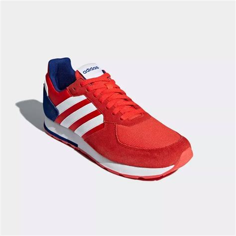 tenis adidas azul con rojo